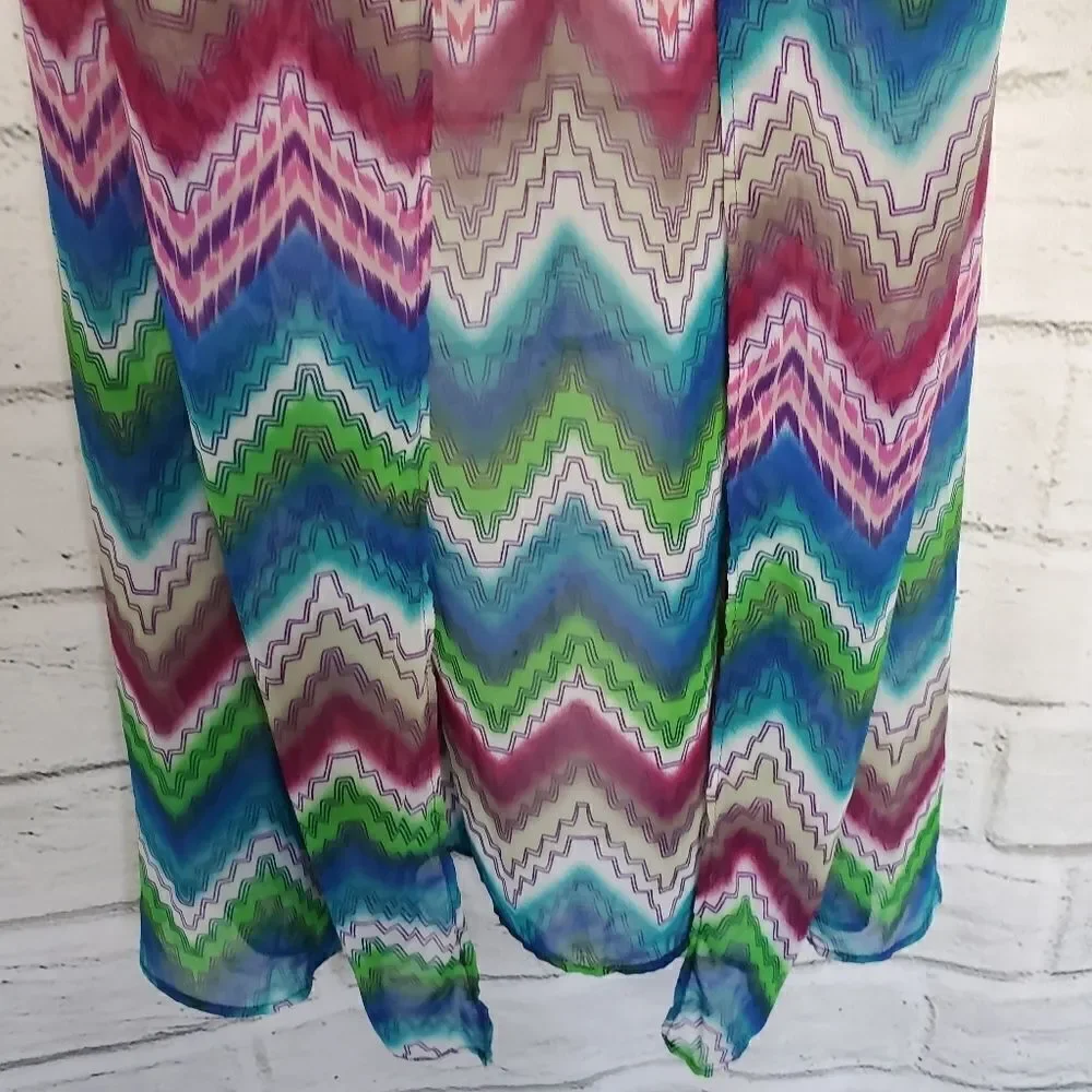 L*Space colorful zigzag bathing suit cover up